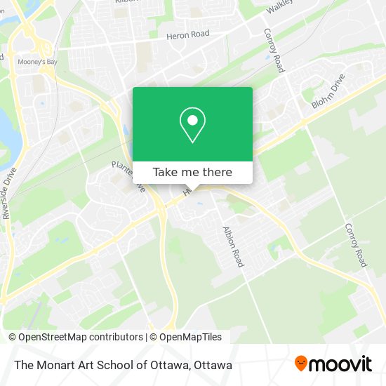 The Monart Art School of Ottawa plan