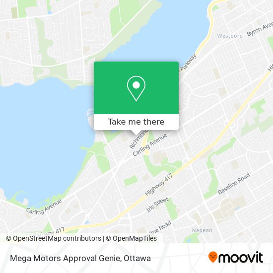 Mega Motors Approval Genie map