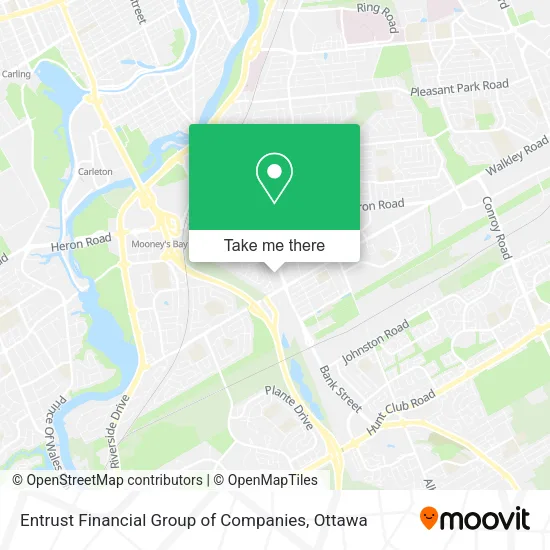 Entrust Financial Group of Companies map