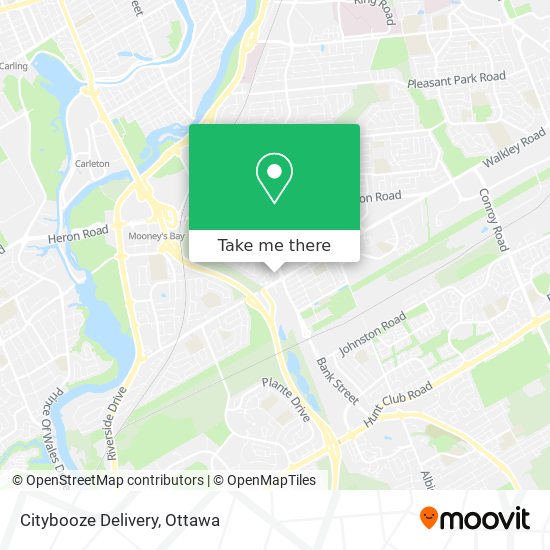 Citybooze Delivery map