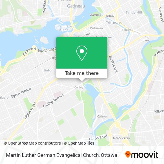 Martin Luther German Evangelical Church map