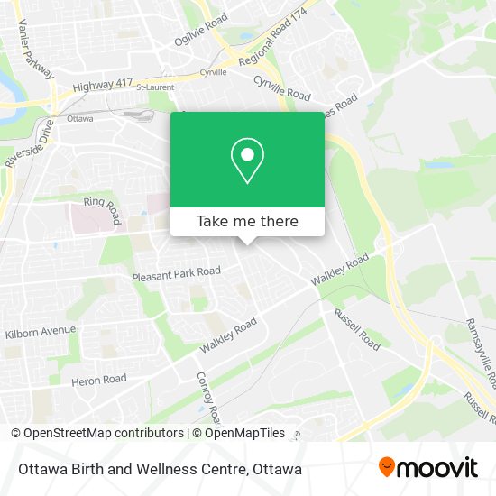 Ottawa Birth and Wellness Centre map