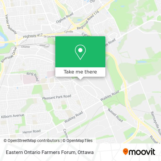 Eastern Ontario Farmers Forum map