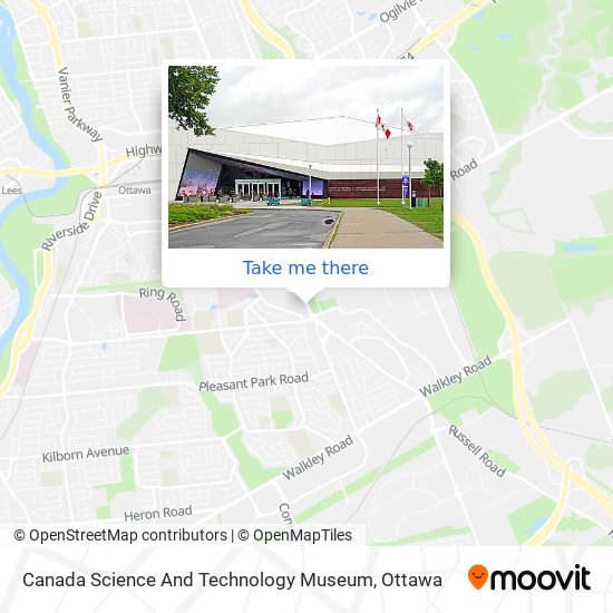 Canada Science And Technology Museum map