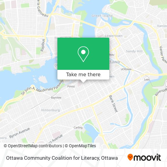 Ottawa Community Coalition for Literacy map