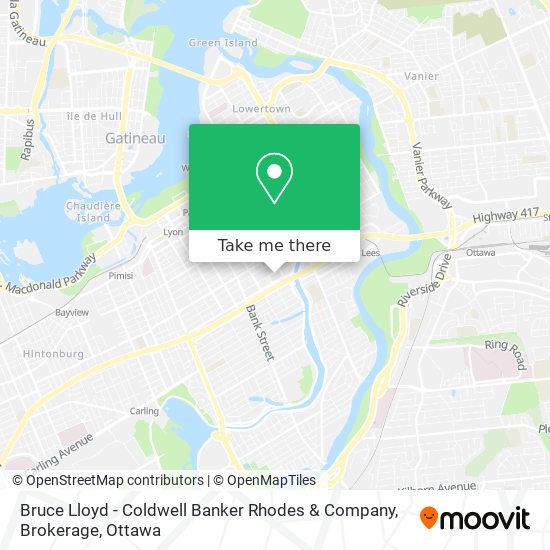 Bruce Lloyd - Coldwell Banker Rhodes & Company, Brokerage map