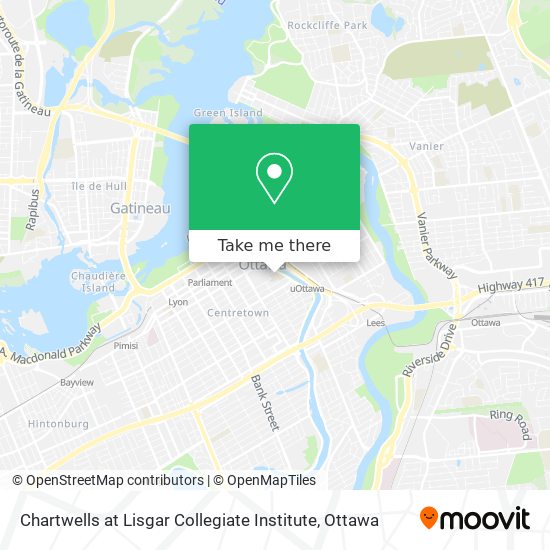 Chartwells at Lisgar Collegiate Institute map