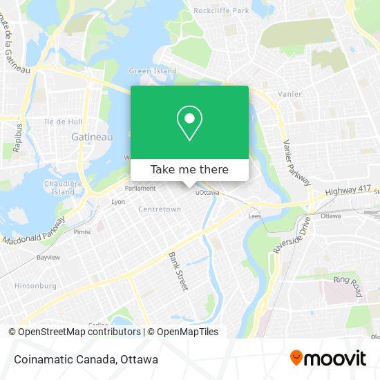 Coinamatic Canada map