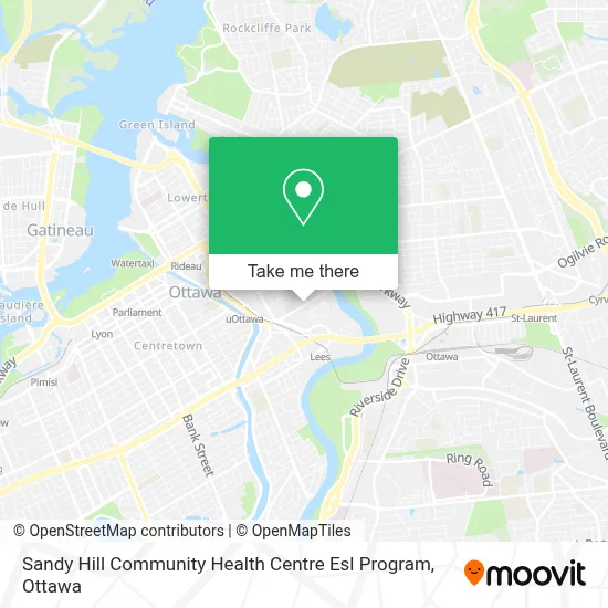 Sandy Hill Community Health Centre Esl Program map