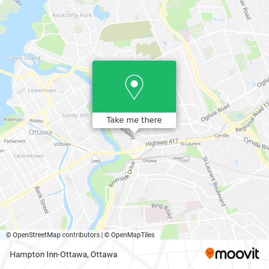 Hampton Inn-Ottawa plan