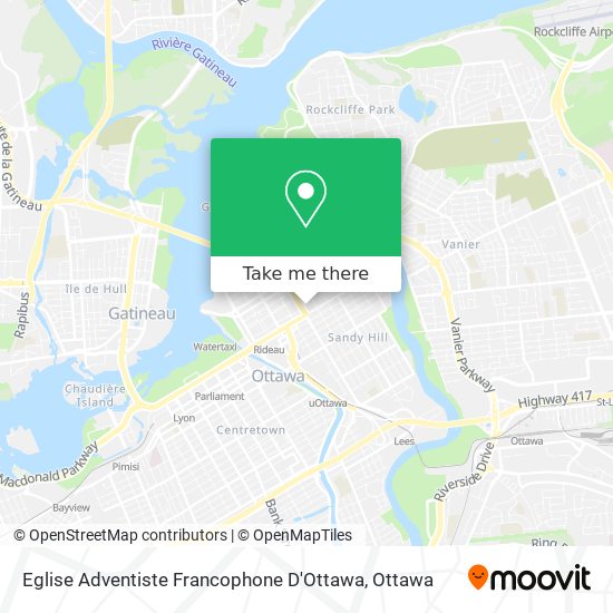 Eglise Adventiste Francophone D'Ottawa map