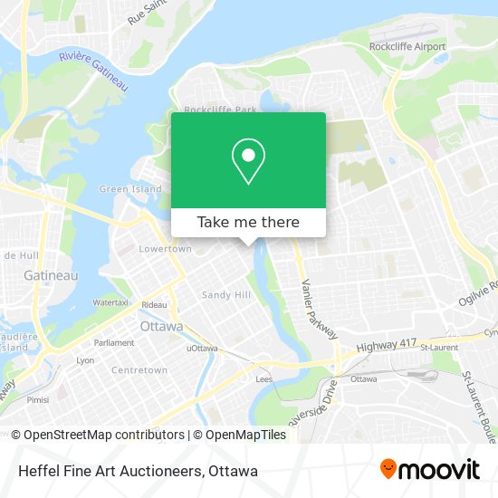 Heffel Fine Art Auctioneers map