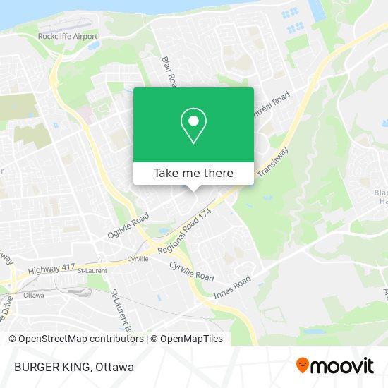 BURGER KING map