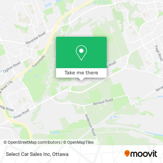 Select Car Sales Inc map