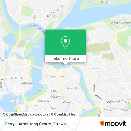 Gerry J Armstrong Centre map