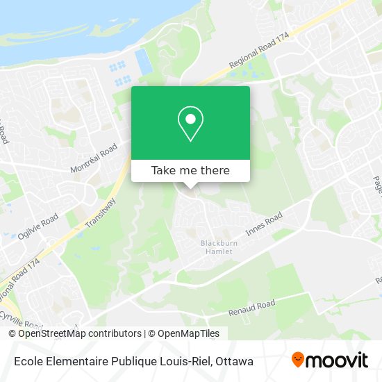 Ecole Elementaire Publique Louis-Riel plan