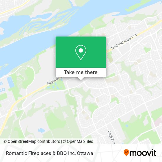 Romantic Fireplaces & BBQ Inc map