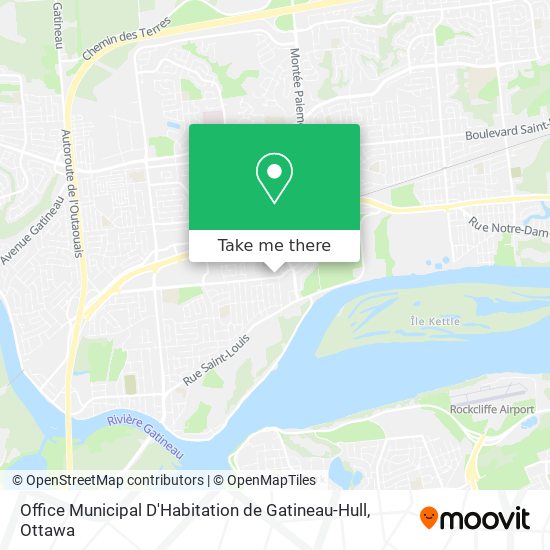 Office Municipal D'Habitation de Gatineau-Hull map
