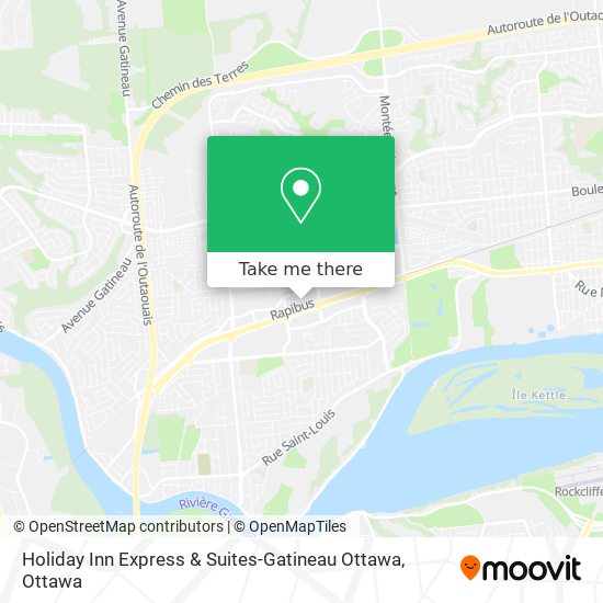 Holiday Inn Express & Suites-Gatineau Ottawa map