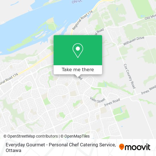 Everyday Gourmet - Personal Chef Catering Service map