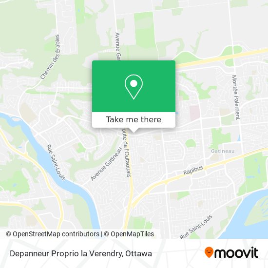 Depanneur Proprio la Verendry map