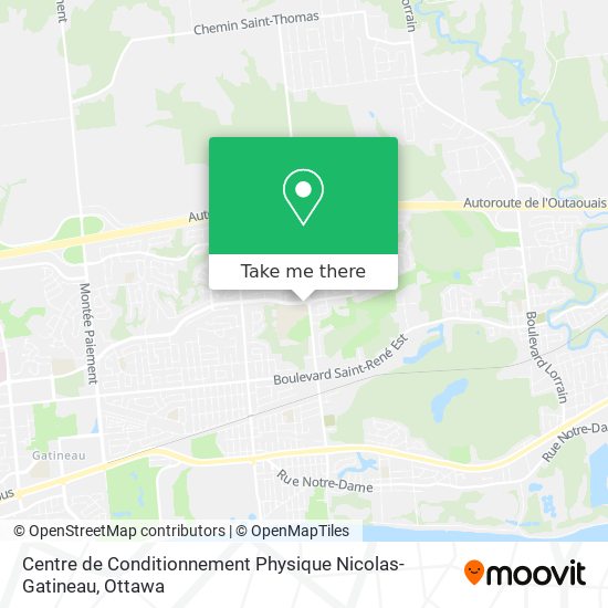 Centre de Conditionnement Physique Nicolas-Gatineau plan
