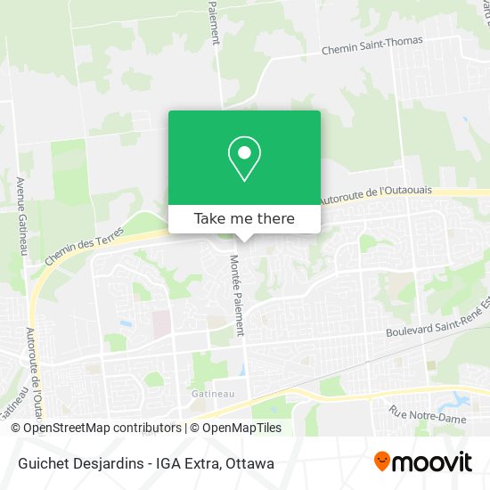 Guichet Desjardins - IGA Extra map