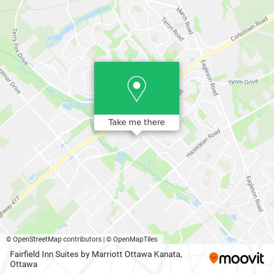 Fairfield Inn Suites by Marriott Ottawa Kanata map