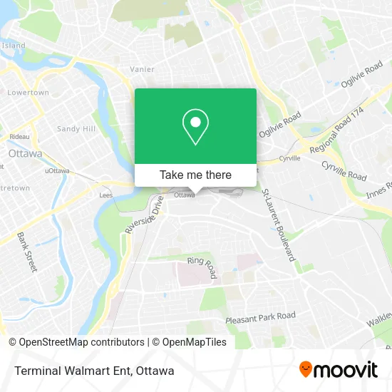 Terminal Walmart Ent map