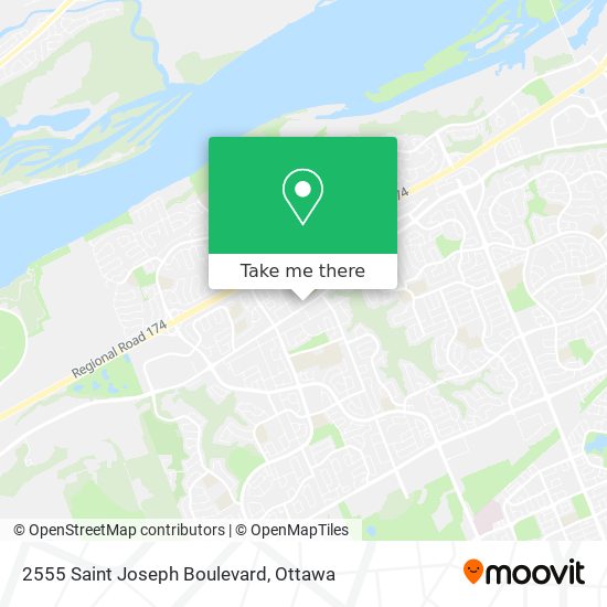 2555 Saint Joseph Boulevard map