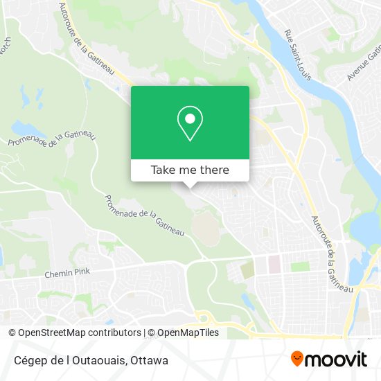 Cégep de l Outaouais map