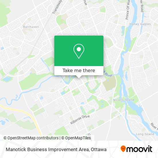 Manotick Business Improvement Area map