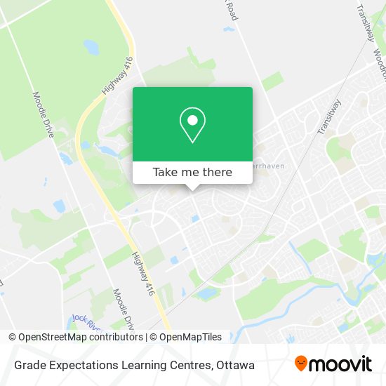 Grade Expectations Learning Centres map