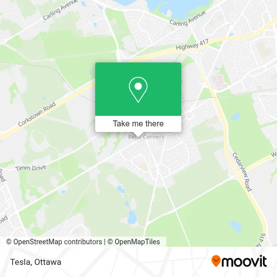 Tesla map