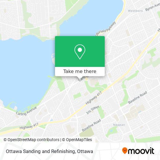 Ottawa Sanding and Refinishing map