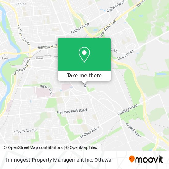 Immogest Property Management Inc map