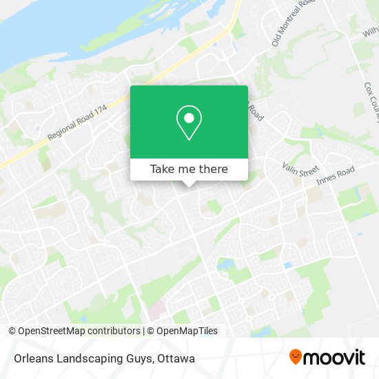 Orleans Landscaping Guys map