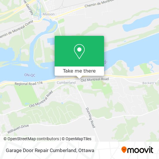 Garage Door Repair Cumberland map