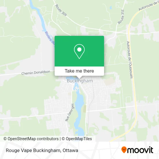 Rouge Vape Buckingham map