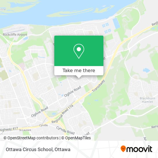 Ottawa Circus School map