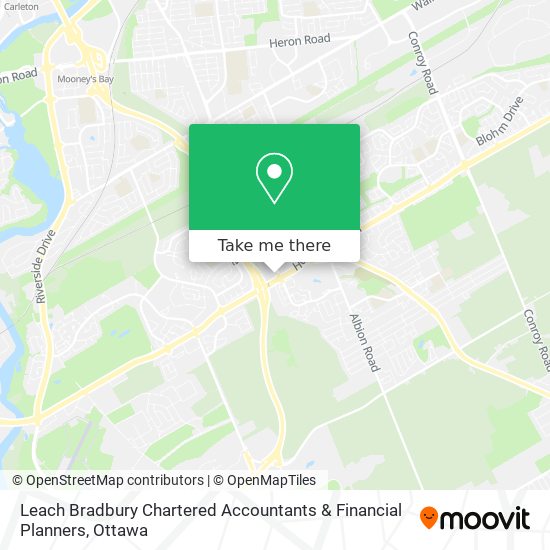 Leach Bradbury Chartered Accountants & Financial Planners map