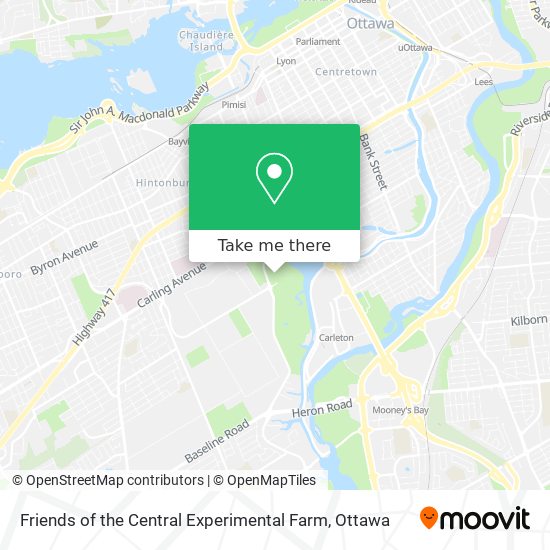 Friends of the Central Experimental Farm map