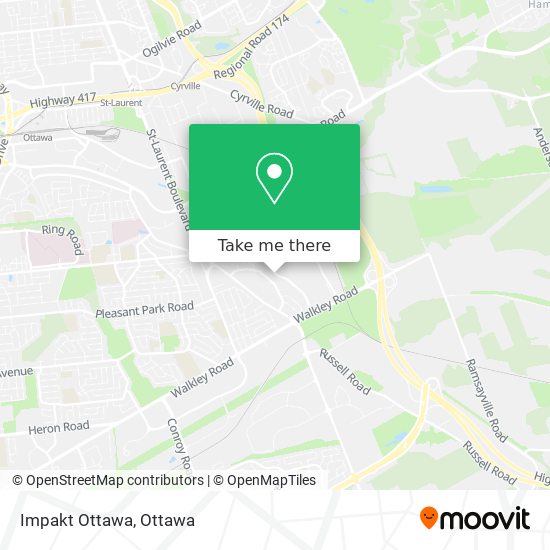 Impakt Ottawa map