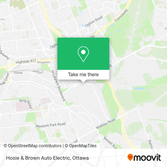 Hosie & Brown Auto Electric map