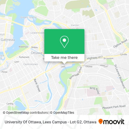 University Of Ottawa, Lees Campus - Lot G2 plan