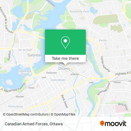 Canadian Armed Forces map