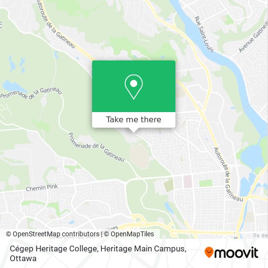 Cégep Heritage College, Heritage Main Campus map