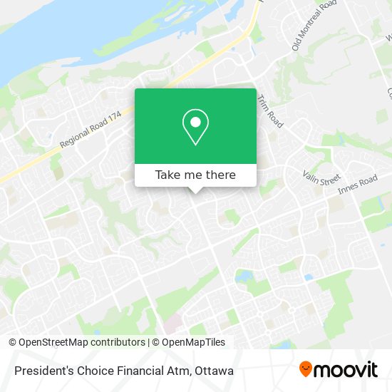 President's Choice Financial Atm map