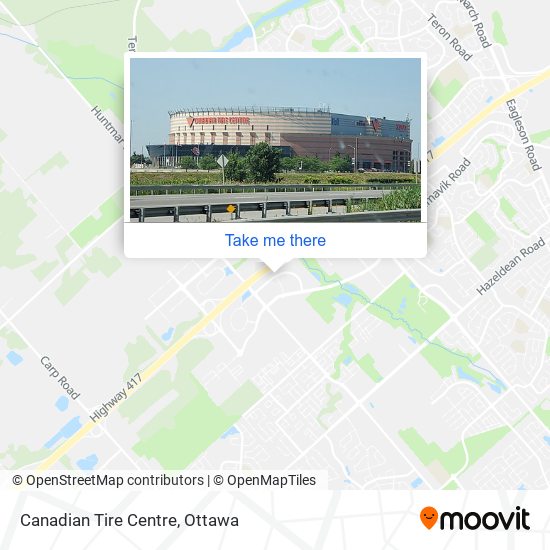 Canadian Tire Centre map