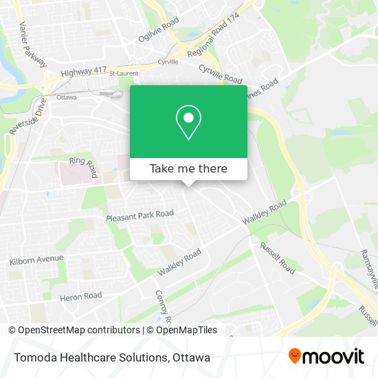 Tomoda Healthcare Solutions map